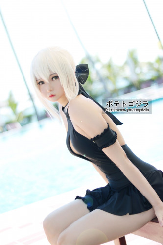 Potato-Godzilla-Saber-Alter-Swimsuit