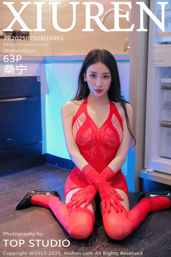 XiuRen秀人网-10493-桑宁-红色情趣内衣红丝袜-2025.07.02