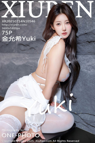 XiuRen秀人网-10546-金允希Yuki-白色睡袍白蕾丝情趣蕾丝爆乳-2025.07.14