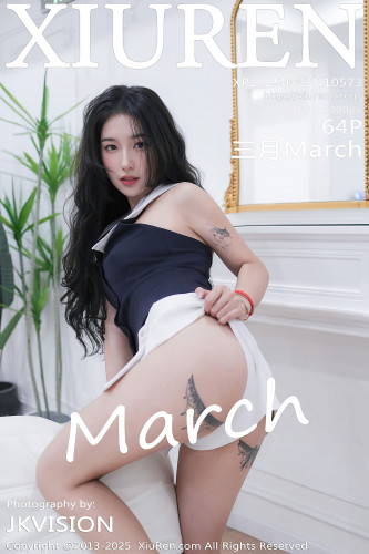 XiuRen秀人网-10573-三月March-黑T白短裙爆乳-2025.07.23