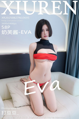 XiuRen秀人网-10695-奶芙酱EVA-黑红情趣连衣短裙爆乳-2025.08.27