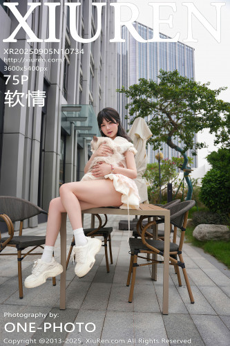 XiuRen秀人网-10734-软情-白色连衣短裙女孩与猫咪-2025.09.05