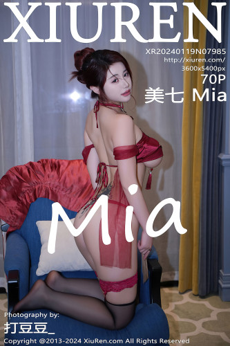 XiuRen秀人网-7985-美七Mia-古风白衣红裙红色情趣内衣-2024.01.19