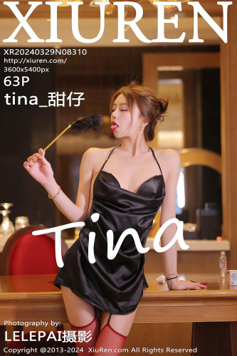 XiuRen秀人网-8310-tina_甜仔-黑色吊带露背短裙-2024.03.29