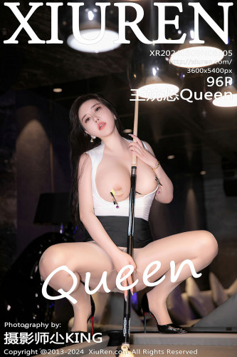 XiuRen秀人网-8505-王婉悠Queen-台球场景白T黑短裙肉丝爆乳肛塞-2024.05.09