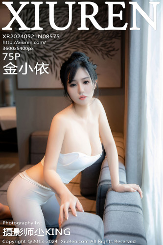 XiuRen秀人网-8575-金小依-白色运动吊带背心瑜伽裤爆乳-2024.05.21