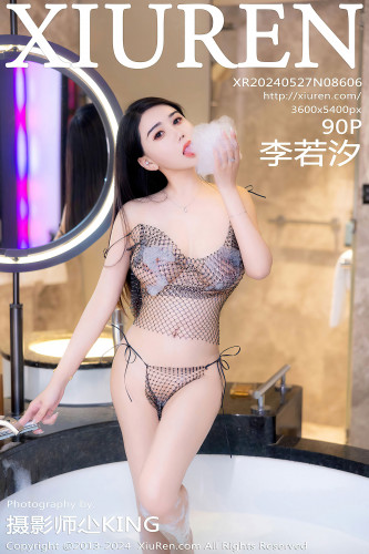 XiuRen秀人网-8606-李若汐-浴缸场景黑网情趣内衣爆乳-2024.05.27