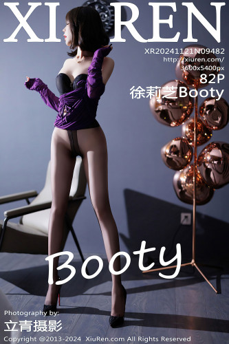 XiuRen秀人网-9482-徐莉芝Booty-紫色风情黑丝-2024.11.21