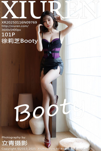 XiuRen秀人网-9769-徐莉芝Booty-性感黑色皮衣黑皮短裙紫色内衣黑丝-2025.01.16