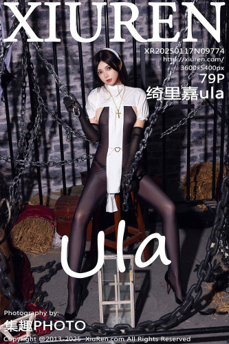 XiuRen秀人网-9774-绮里嘉ula-情趣修女轻透黑纱连体-2025.01.17