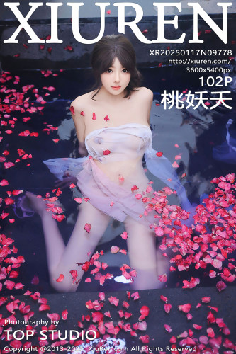 XiuRen秀人网-9778-桃妖夭-古风轻透淡紫纱湿身沐浴-2025.01.17