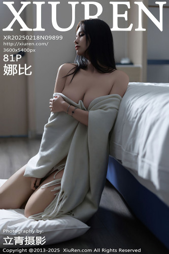 XiuRen秀人网-9899-娜比-白色披肩白色吊带紧身长裙紫色内衣-2025.02.18